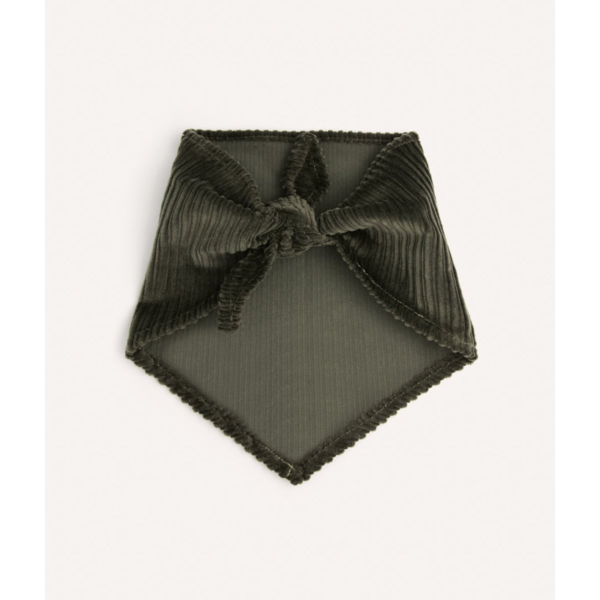 Bandana en velours côtelé vert pour chien, Nata vert, CAFIDE