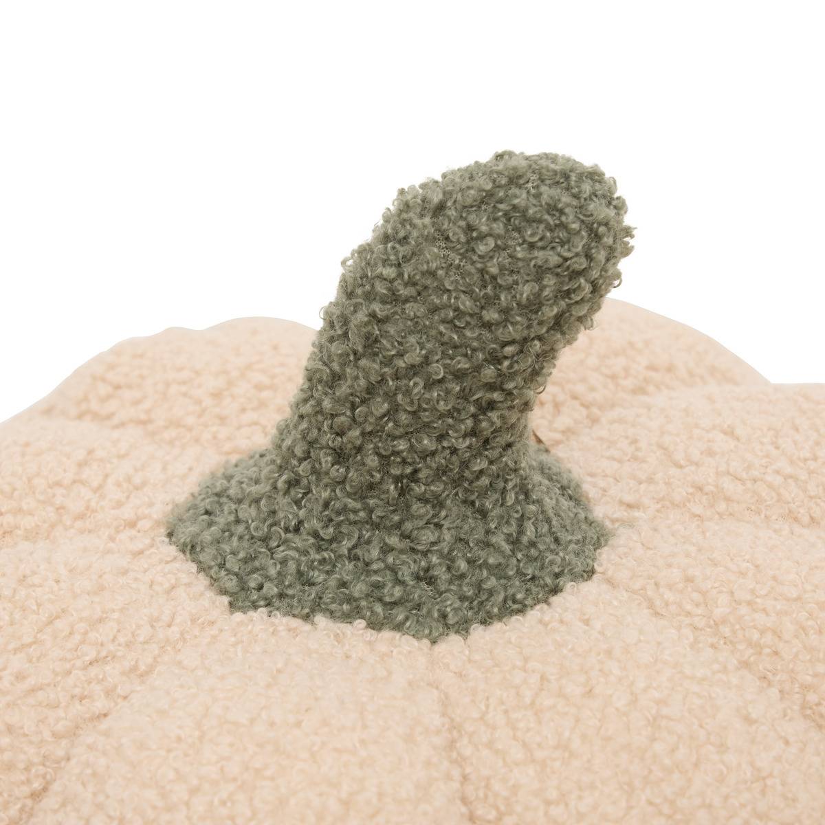 Coussin citrouille Automne rond 32x32cm beige, ATMOSPHERA