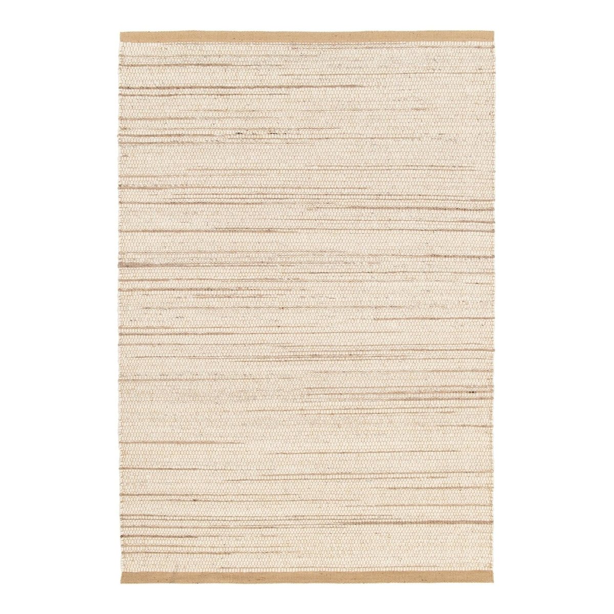 Tapis fait main en laine de nouvelle Zelande et jute MARIUS beige sable, AFK LIVING