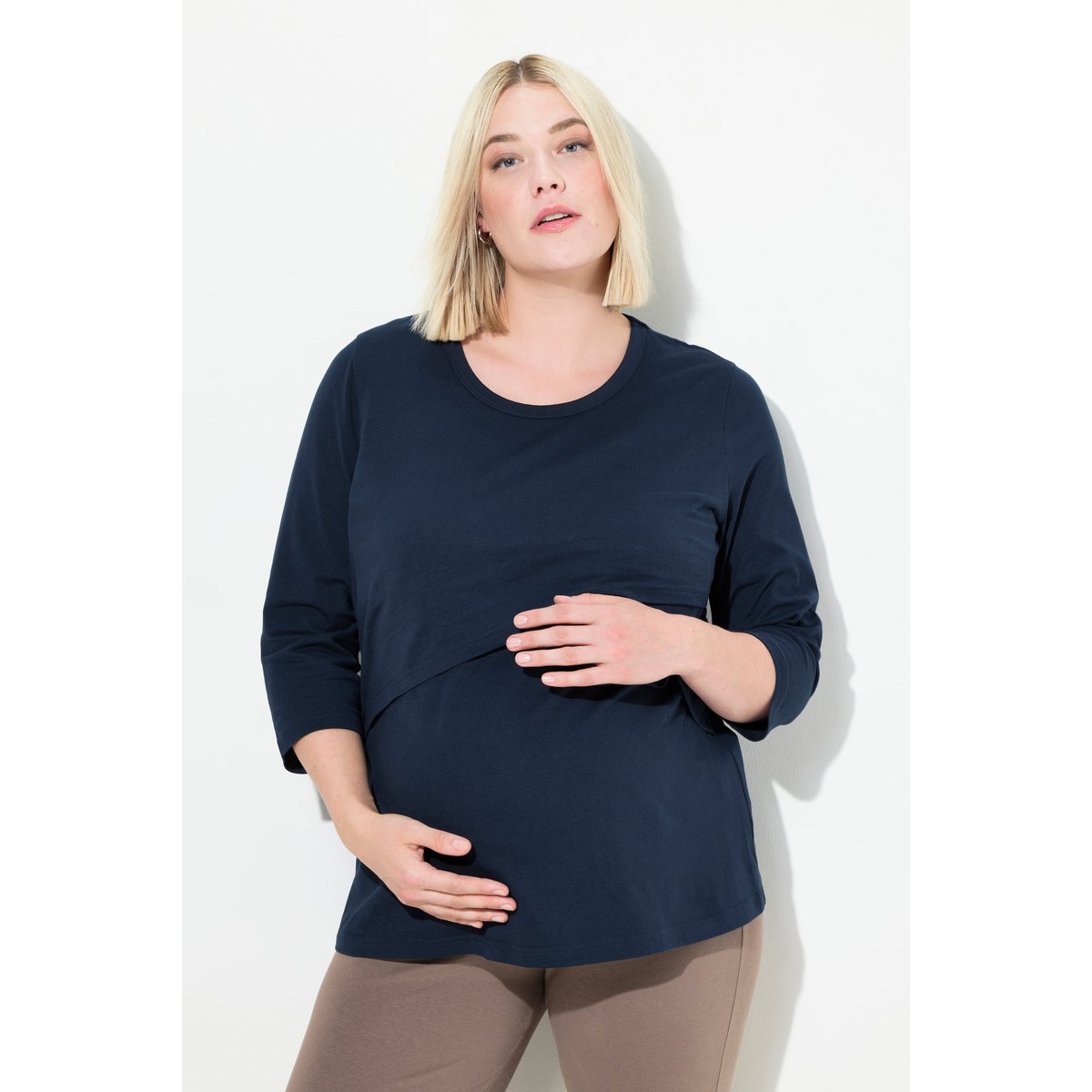 T-Shirt de maternité de grossesse marine, ULLA POPKEN