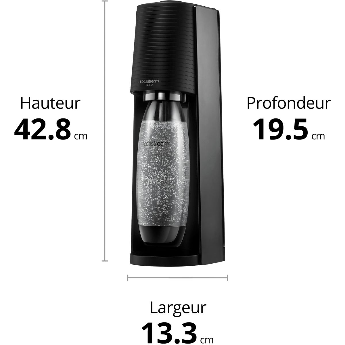 Machine à soda Terra TERRANLV noir, SODASTREAM