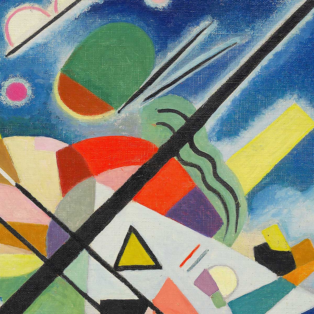 Tableau célèbre Kandinsky Blue Painting tableau alu dibond, HEXOA