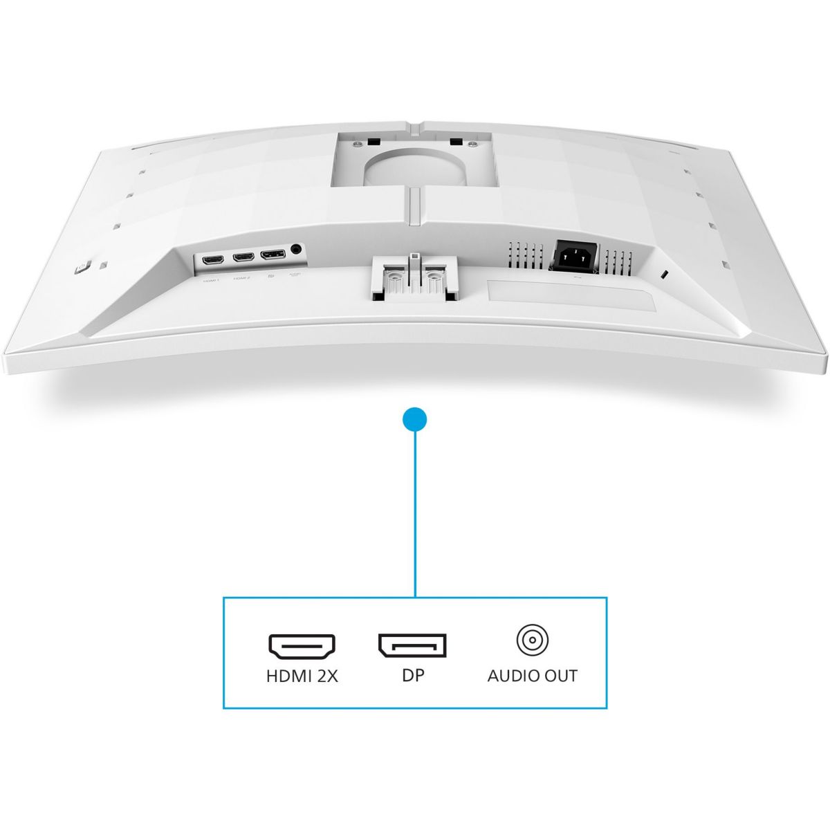 Ecran PC Gamer Evnia 27M2C5201L 27" Incurvé Full HD 180Hz Rapid VA HDR10 Ambiglow couleur unique, PHILIPS