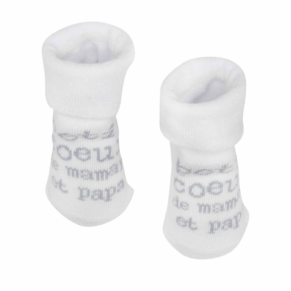 Chaussettes pour bébé - petit coeur blanco, TROIS KILOS SEPT