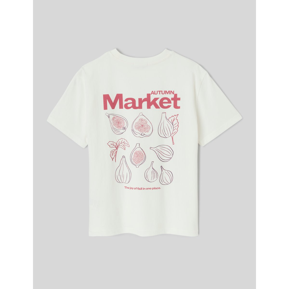 T-shirt imprimé manches courtes blanc écru, BZB