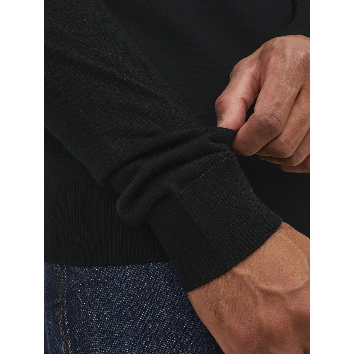 Col Roulé black 1, JACK & JONES