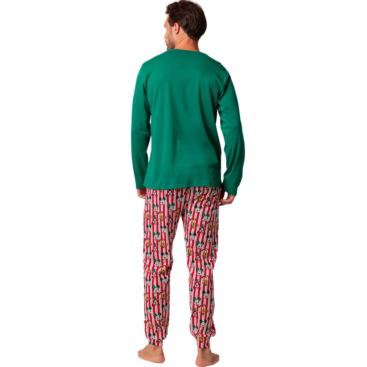 Pyjama pantalon top manches longues Party Friends Disney vert, ADMAS