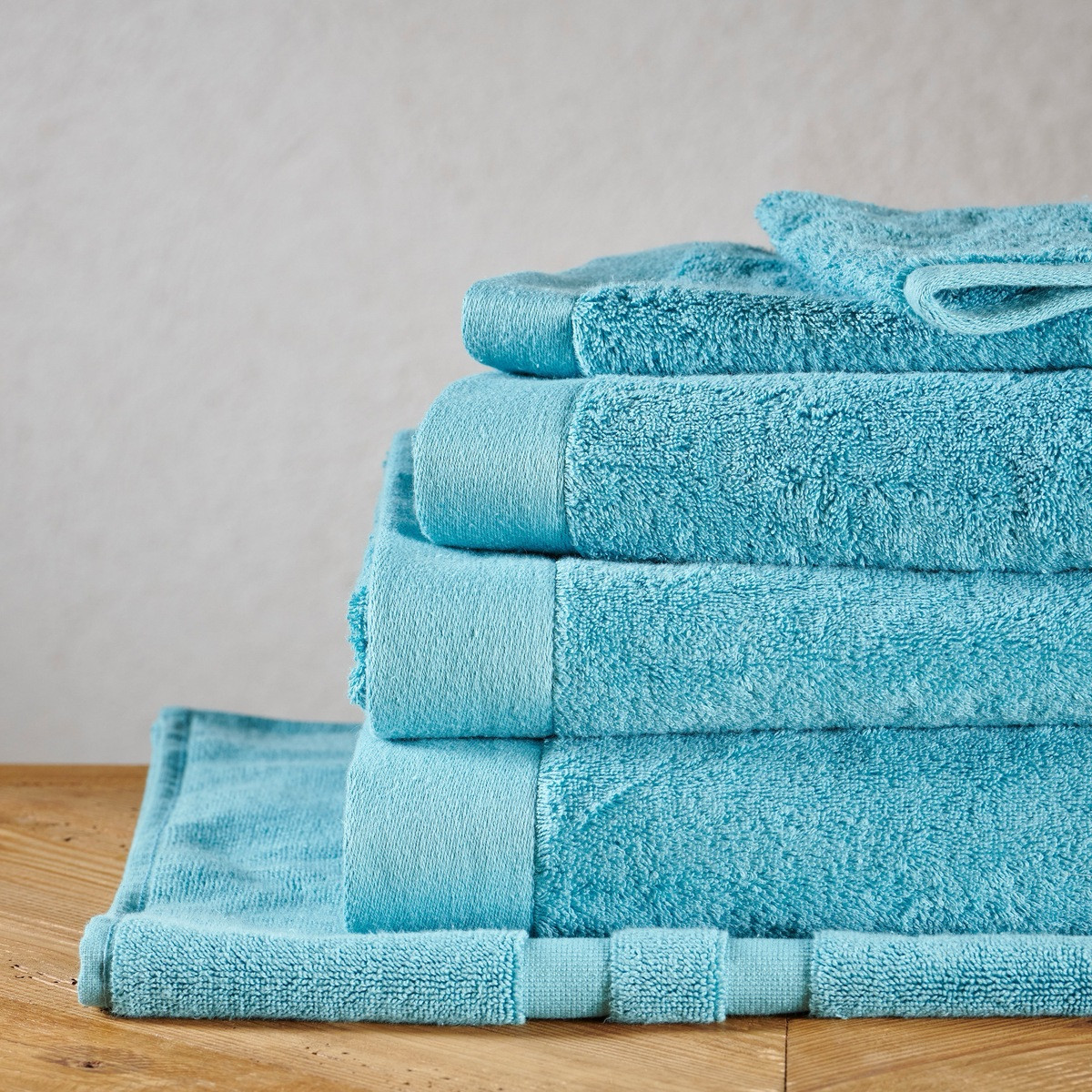 Serviette en 100% Coton 650g/m² - SERENITE azur, TRADITION DES VOSGES