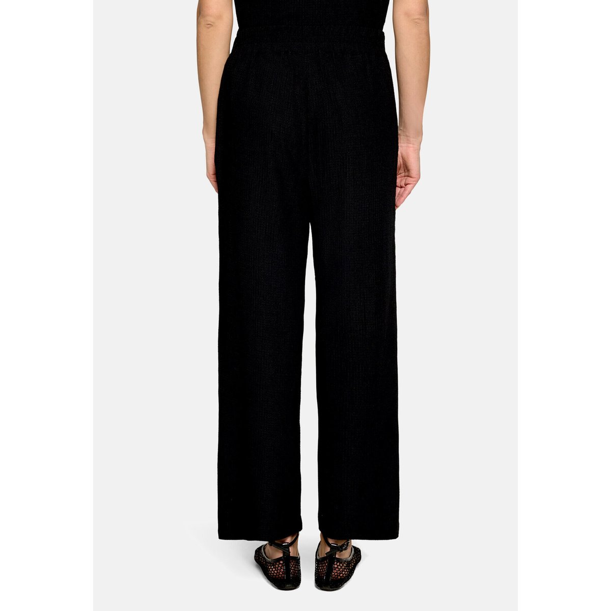 Pantalon Marlene à taille élastique noir, BETTY BARCLAY