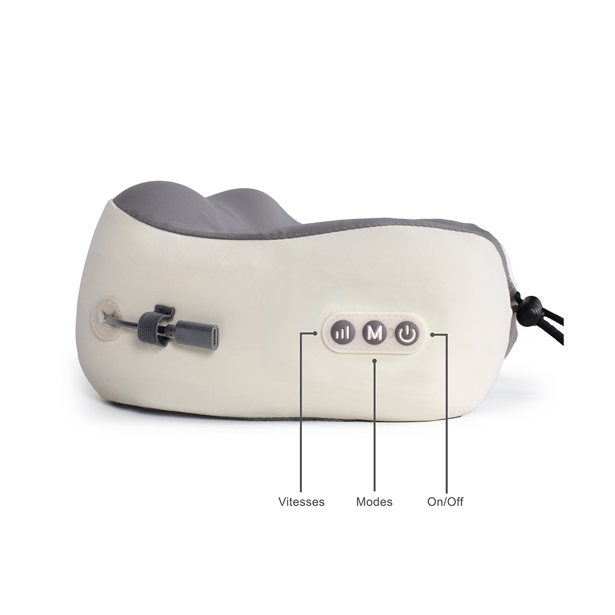 Coussin masseur chauffant couleur unique, LIVOO