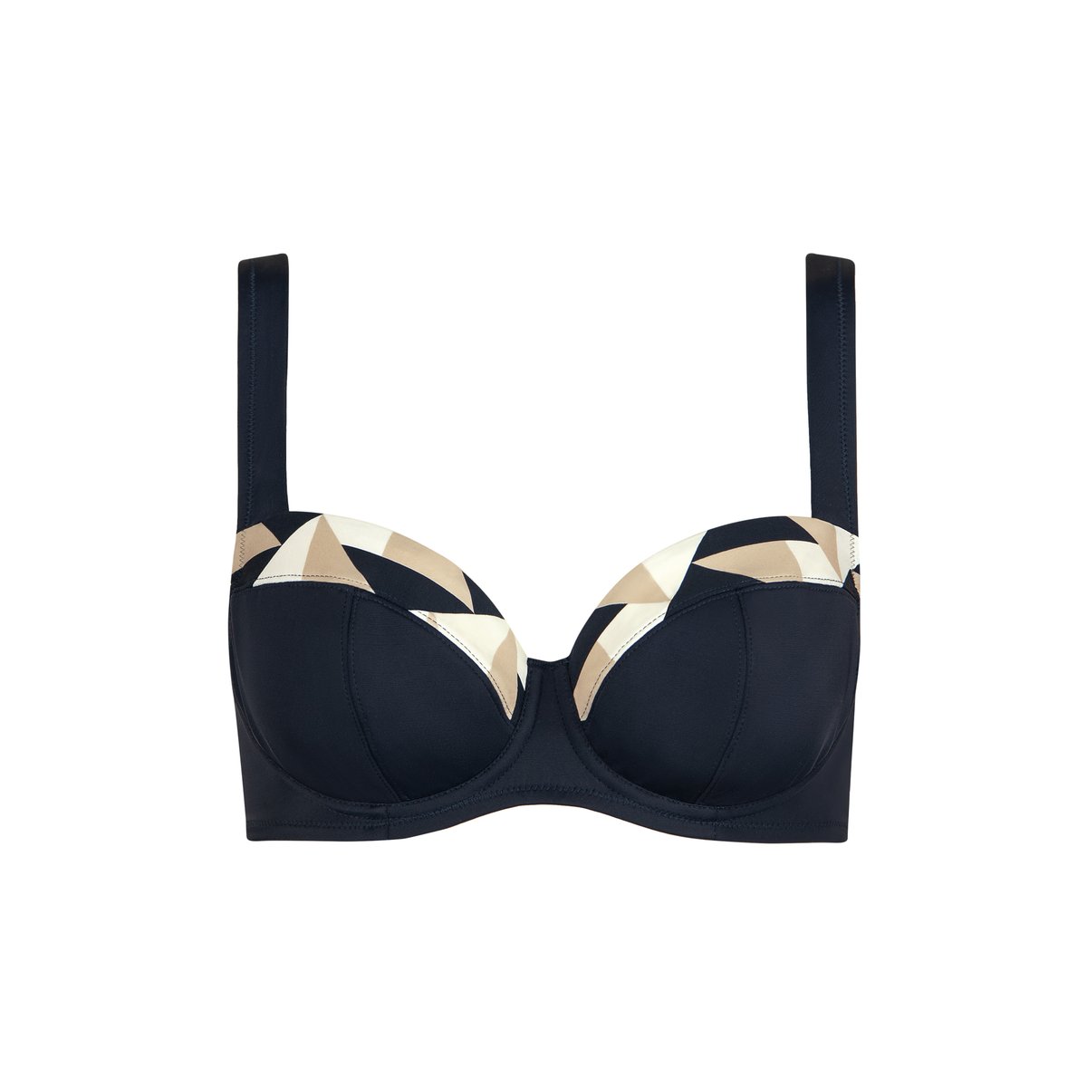 Haut maillot de bain armaturé Toulouse C à E bleu, LISCA