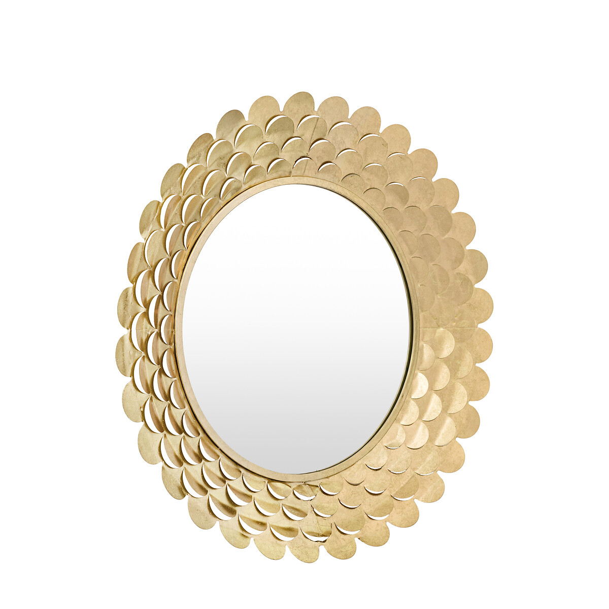 91cm Wiley Decorative Round Mirror in Gold gold-coloured, ÉDITÉ