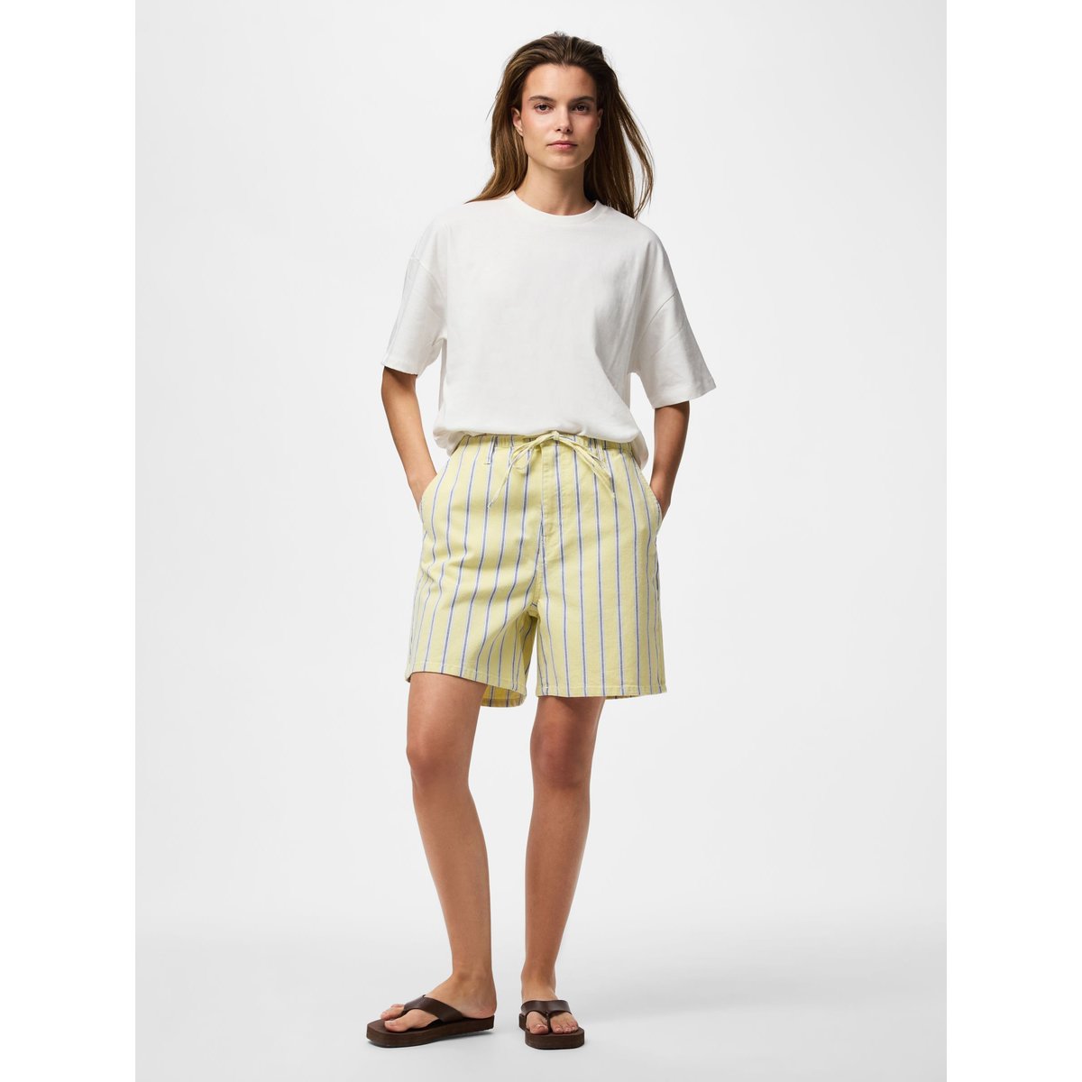 Shorts En Jean french vanilla, PIECES