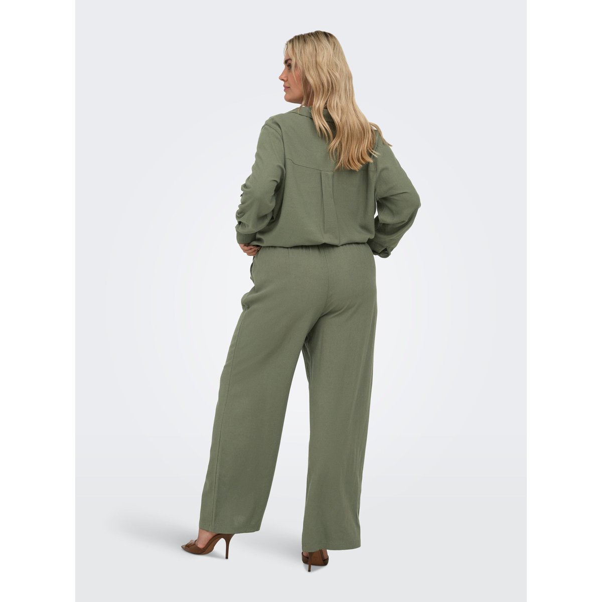 Pantalon verte - smokey olive 1, ONLY CARMAKOMA