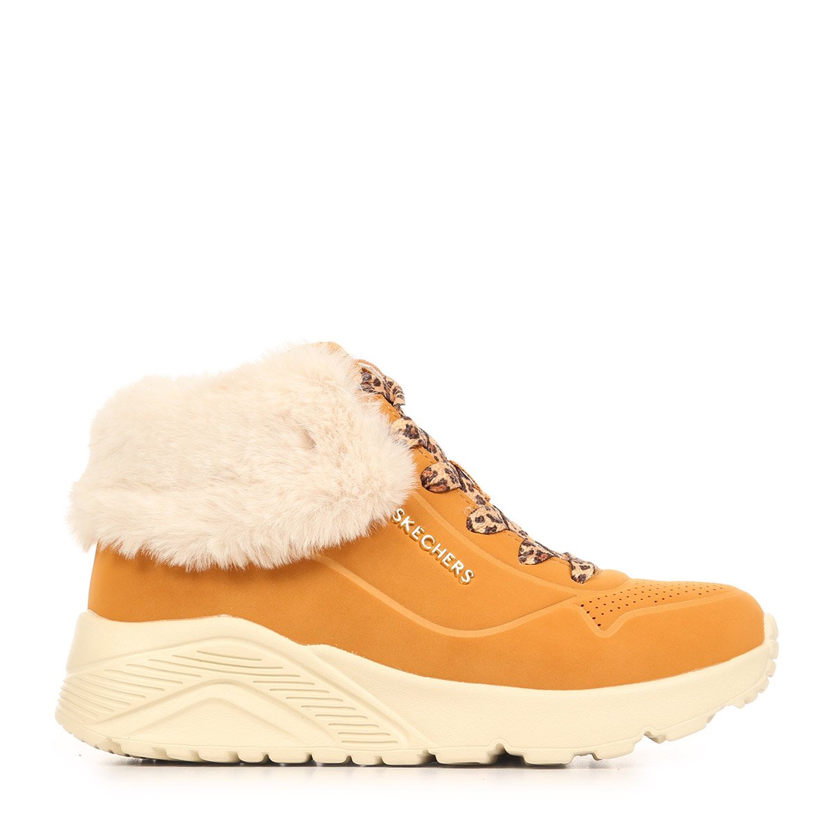 Baskets UNO LITE FUREVER FABULOUS chestnut white, SKECHERS