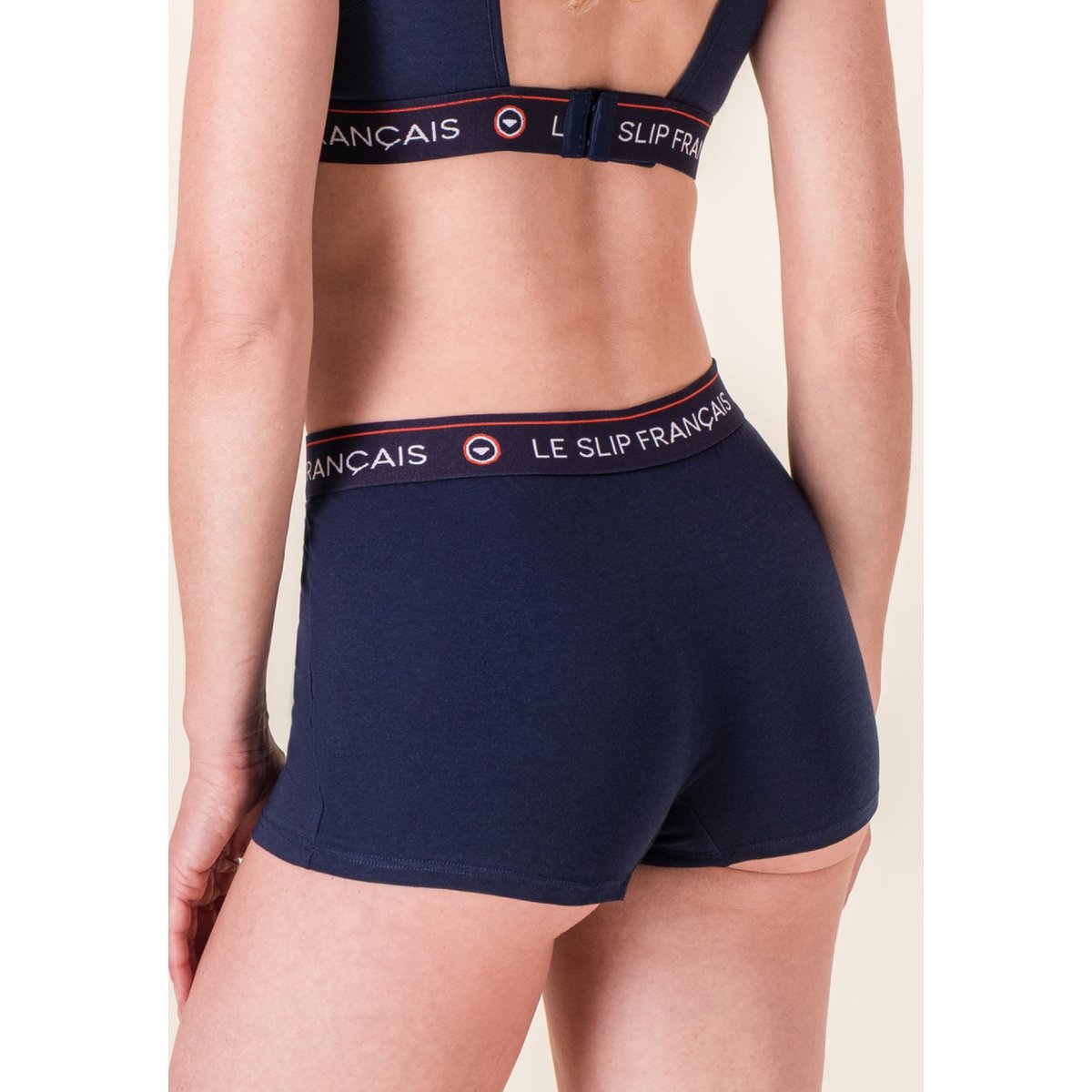 Lot de 2 boxers en coton marine Fougueuse marine, LE SLIP FRANCAIS