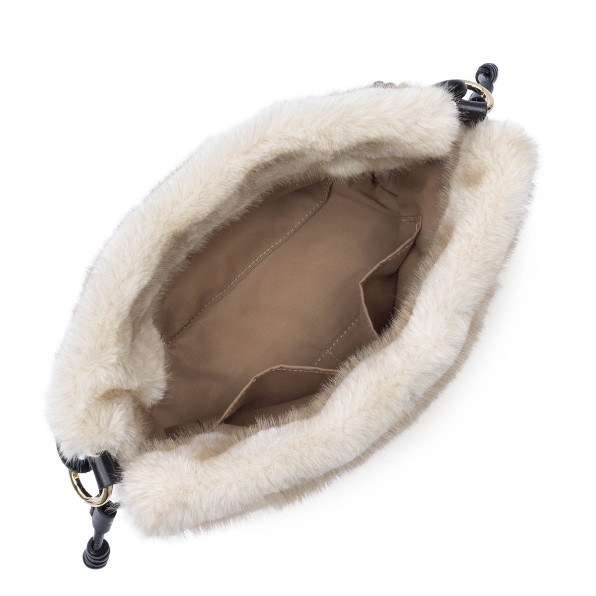 Sac besace MOUMOUTE ecru - noir, LANCASTER