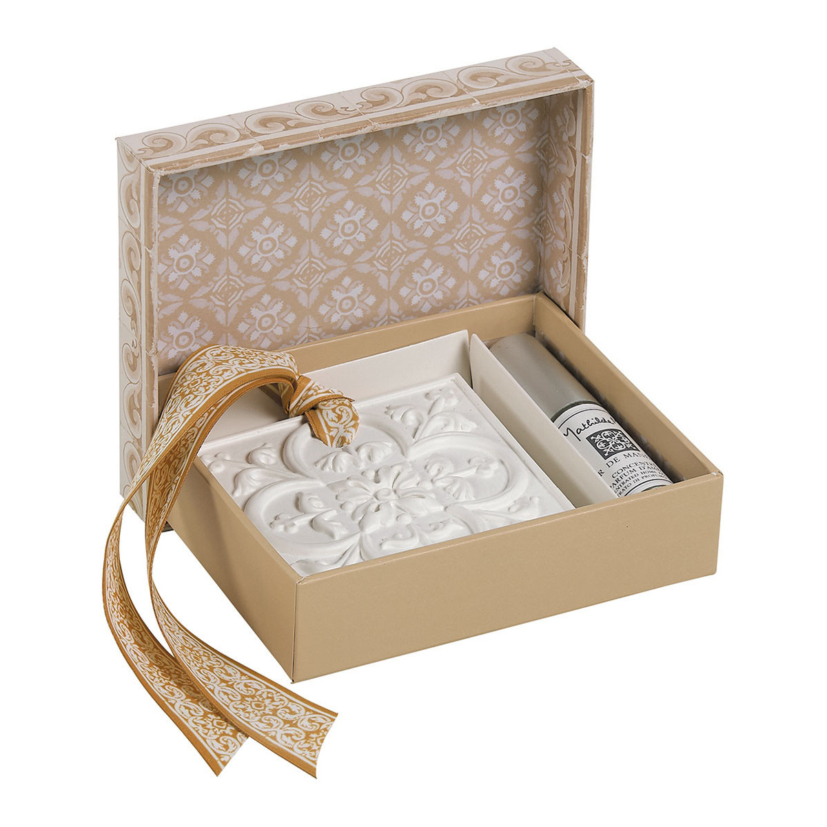 Décor parfumé et concentré de parfum d'ambiance Escale à Sintra - Fleur de Mandarine blanc, MATHILDE M