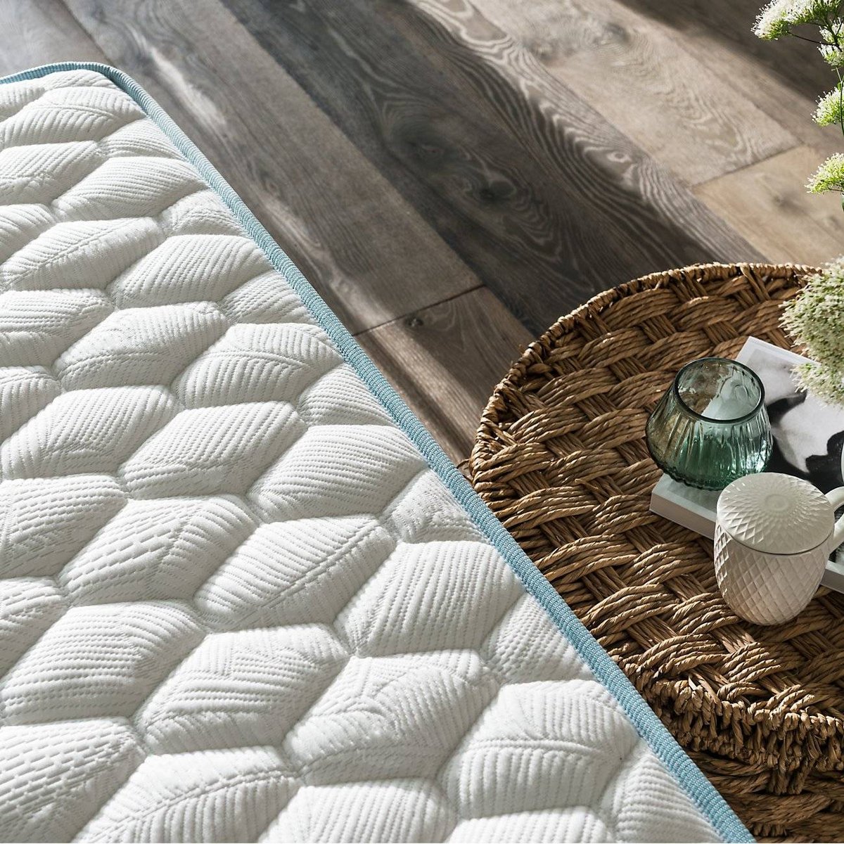 Matelas mousse 21 cm - ZOHRA ET RAPHAEL blanc, CAMIF