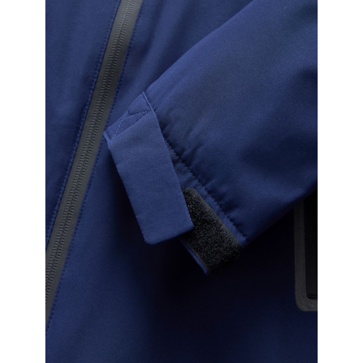 Veste à capuche imperméable doublée bleu marine, NEXT