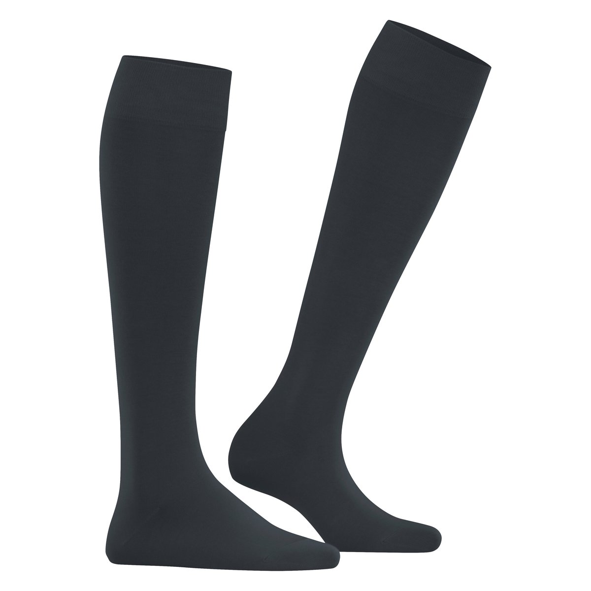 Mi-bas Cotton Touch graphite, FALKE