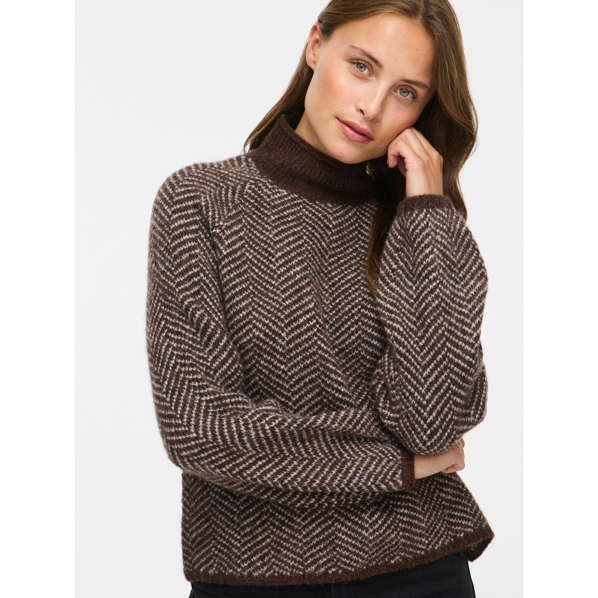 Pull En Maille coffee bean, VILA