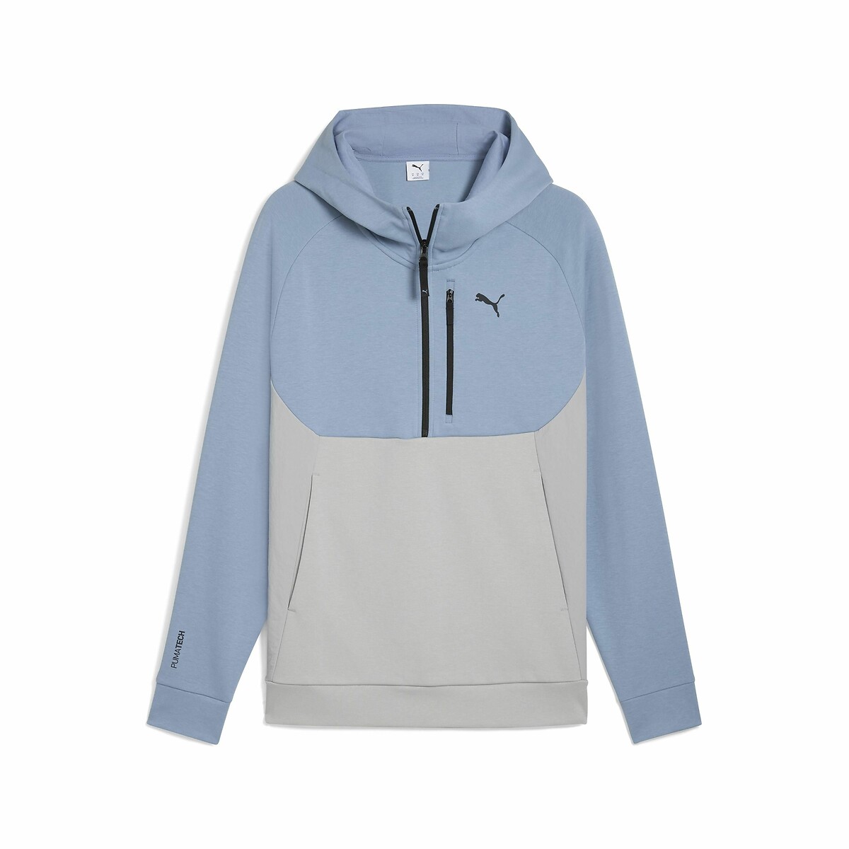 Sweat à capuche demi-zip Pumatech bleu, PUMA