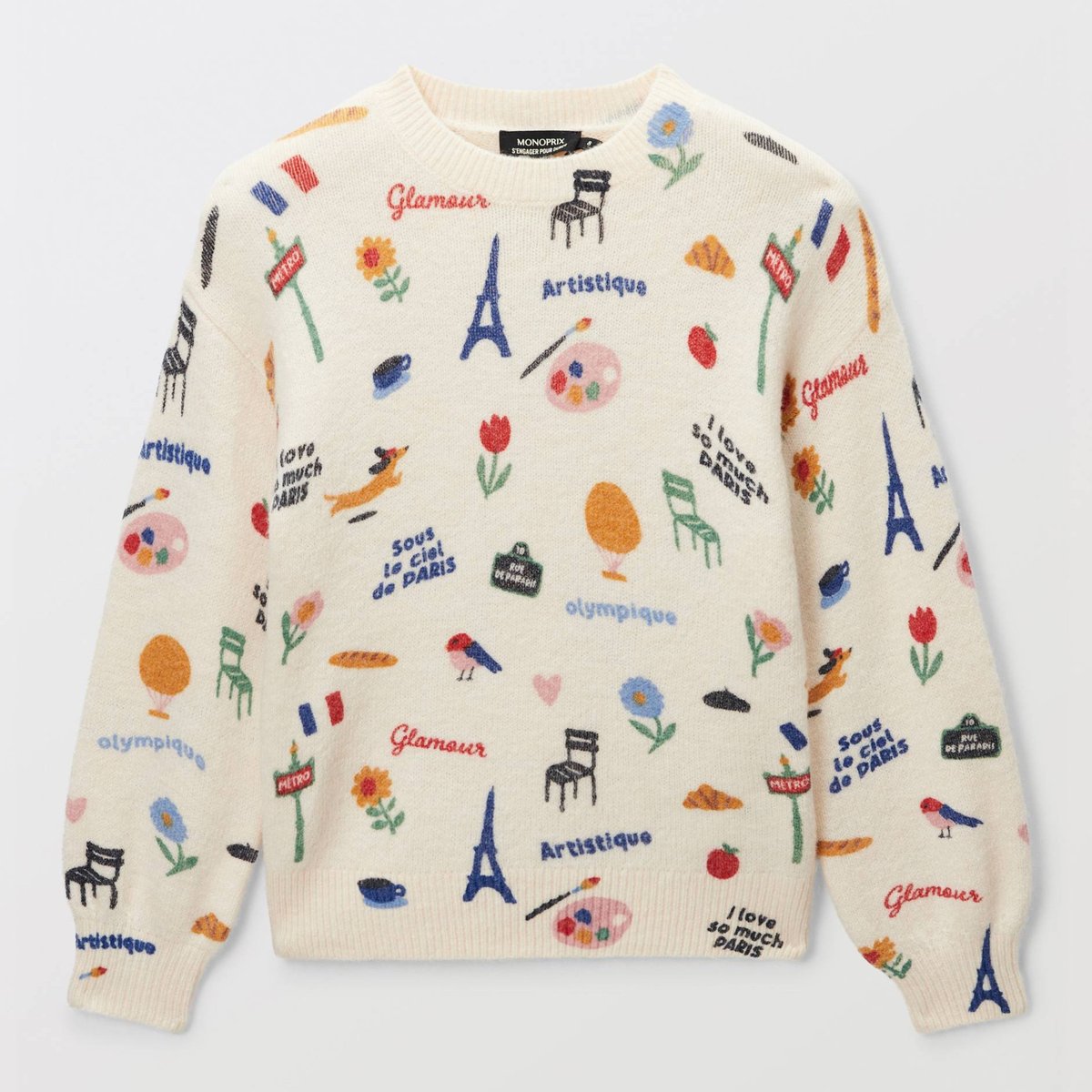Pull imprimé amaretti, MONOPRIX