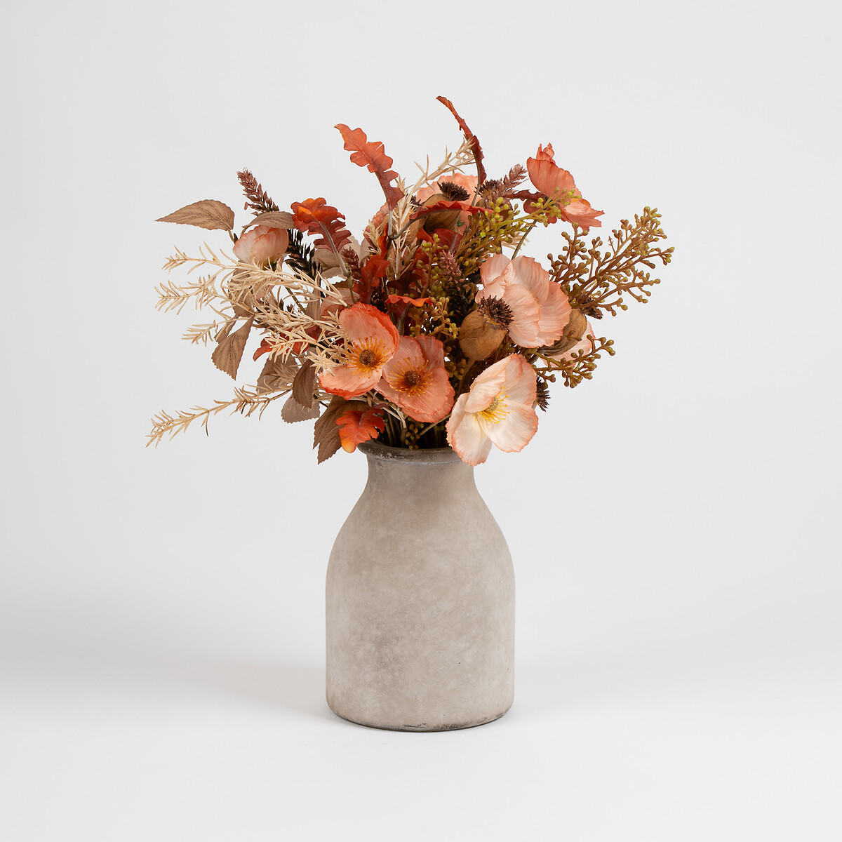 44cm Dried Effect Poppy Arrangement natural, SO'HOME