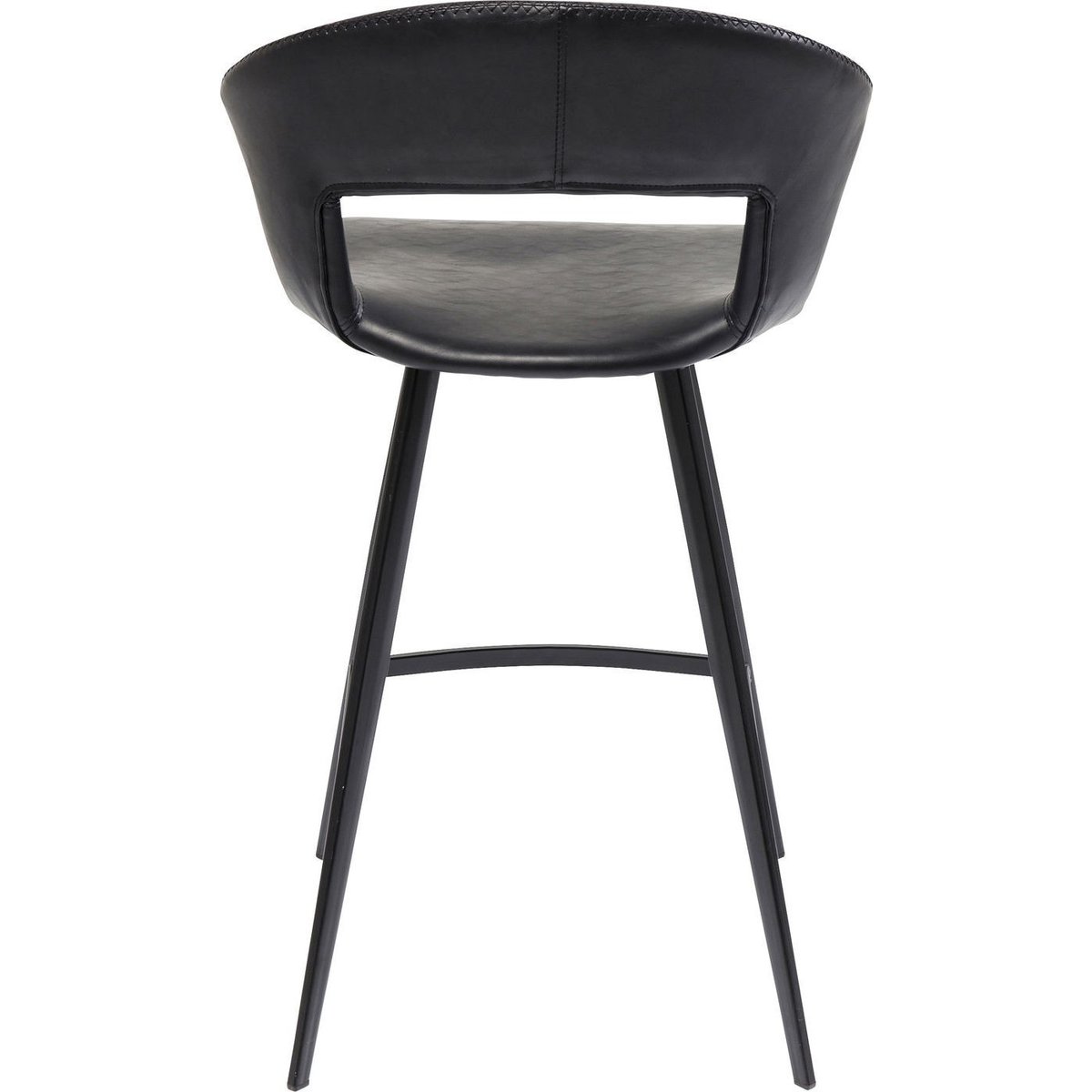 Tabouret de bar en simili, REUNION noir, KARE DESIGN