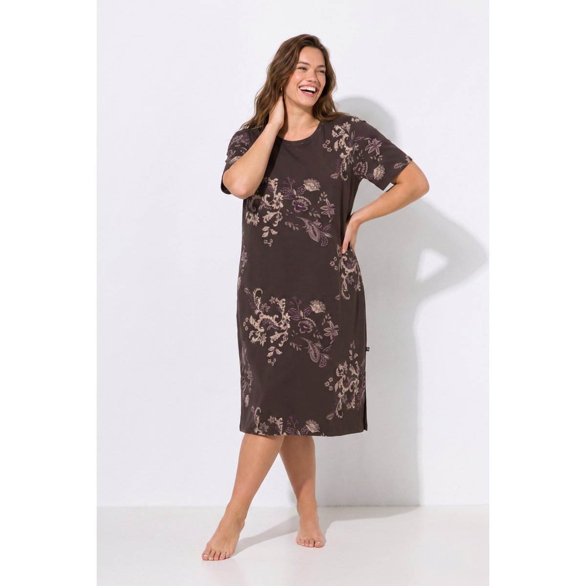 Lot de 2 chemises de nuit marron pin, ULLA POPKEN