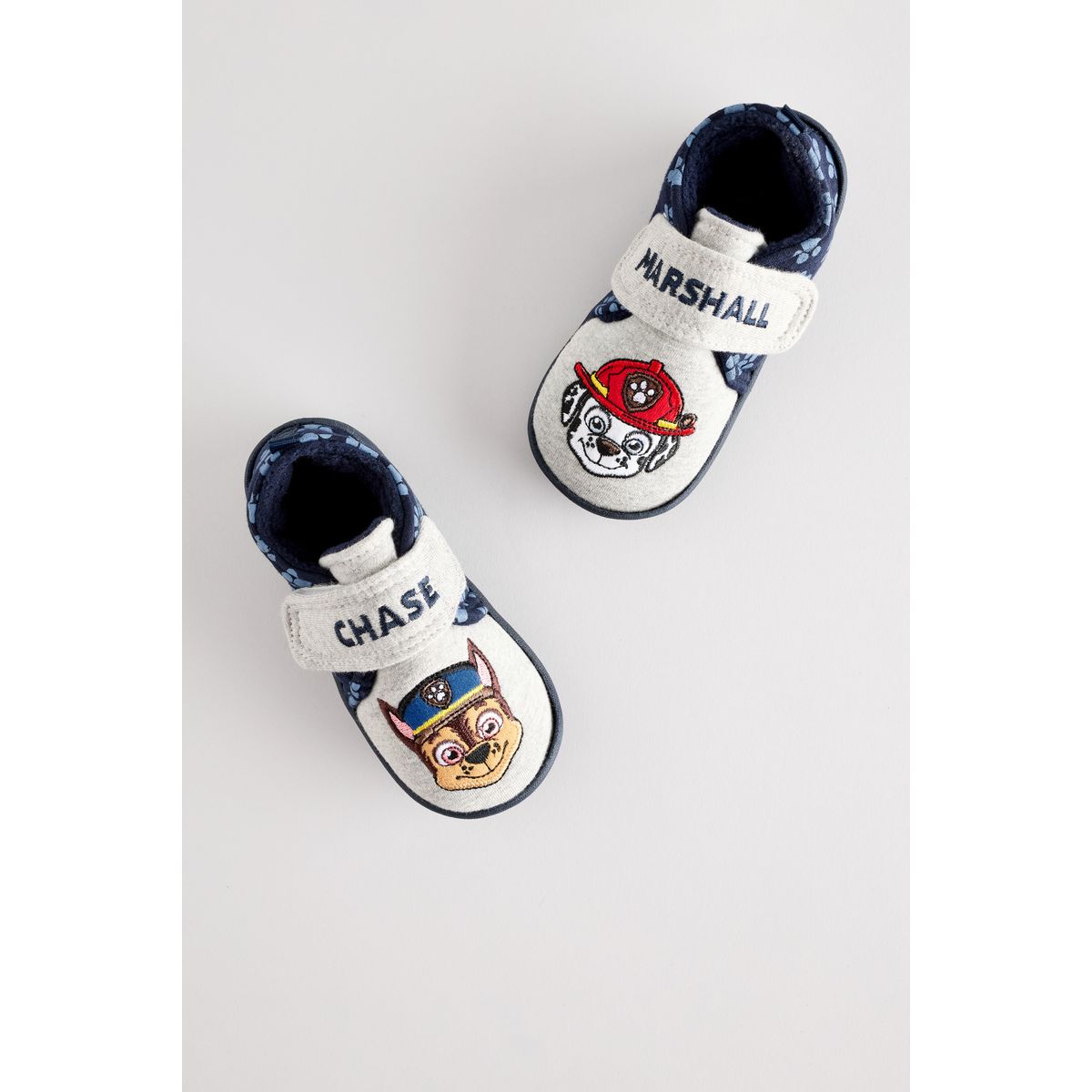Chaussons à fermeture tactile paw patrol gris, NEXT