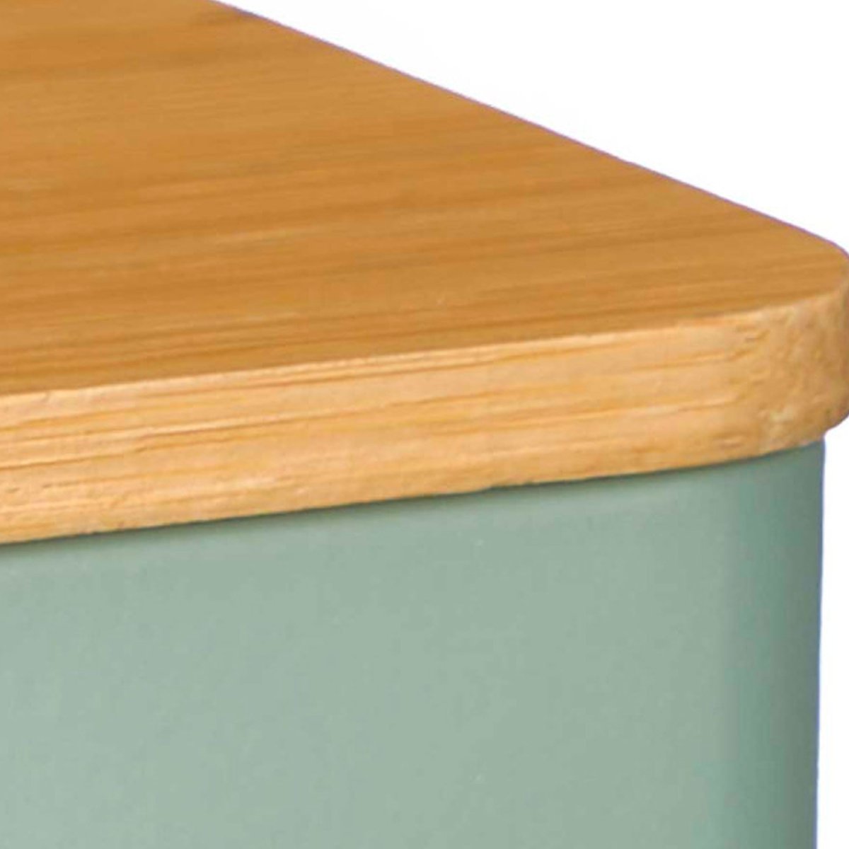 Set de 3 boîtes en métal vert café, sucre, thé 10x10x13.5cm vert, WADIGA