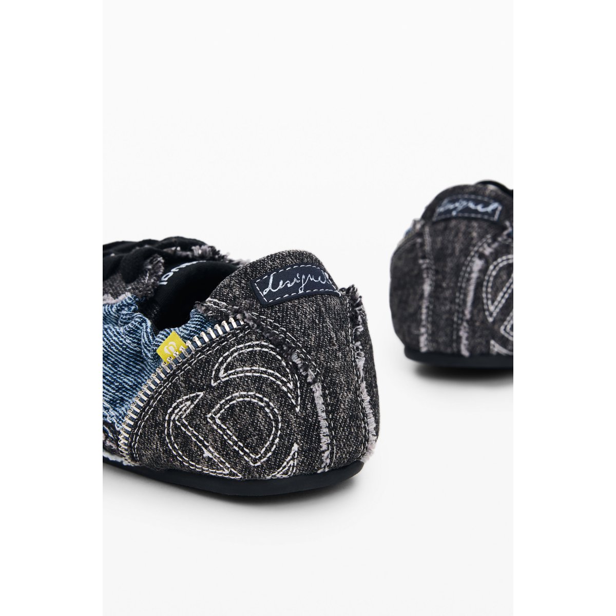 Baskets en denim bleu, DESIGUAL