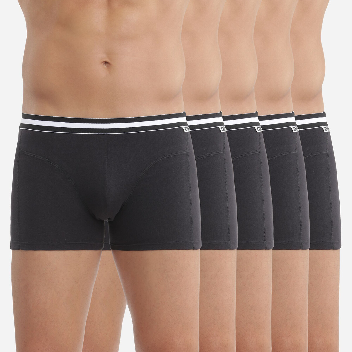 Lot de 5 boxers Ecodim noir, DIM