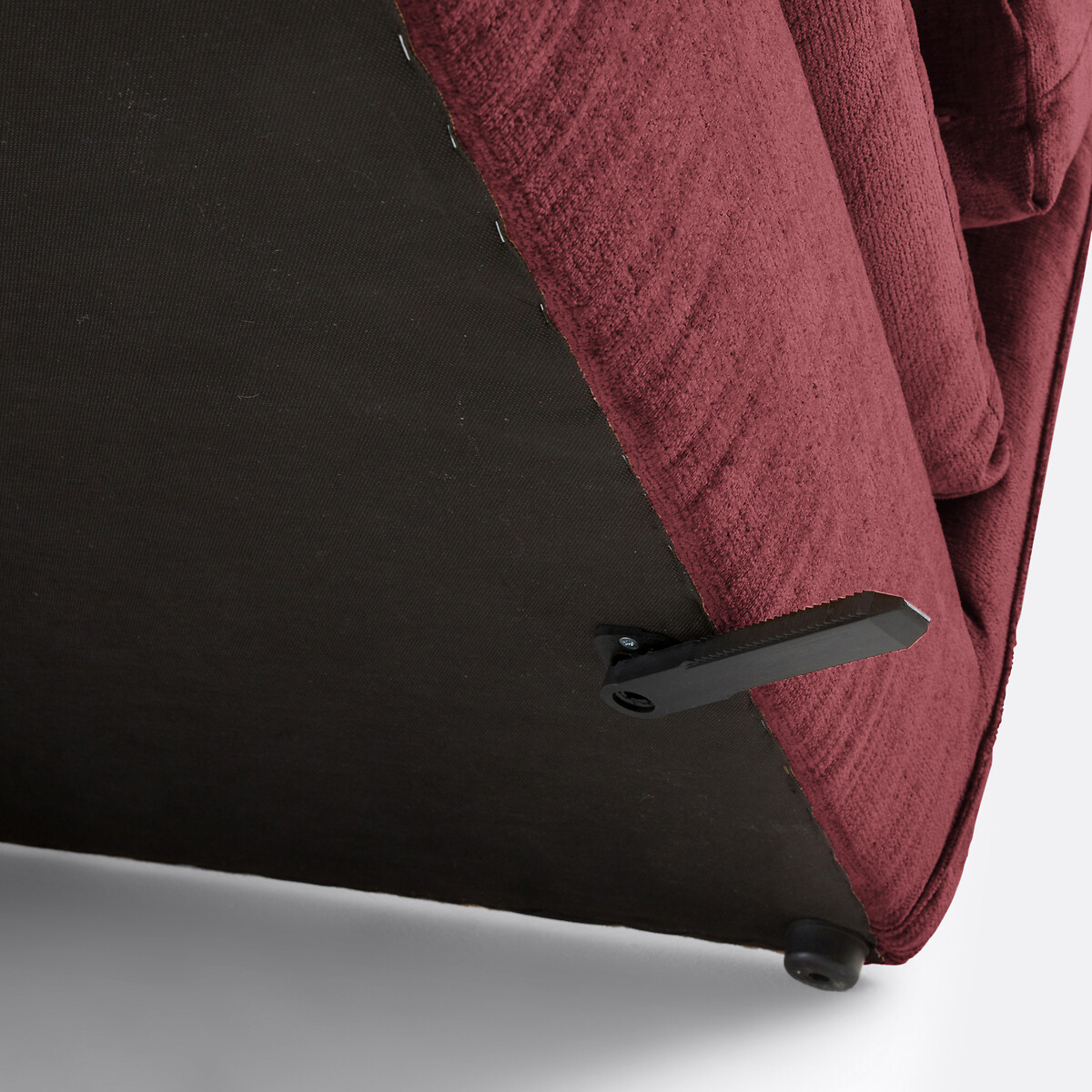 Módulo de asiento para sofá modular, en terciopelo texturizado, MALO burdeos, LA REDOUTE INTERIEURS