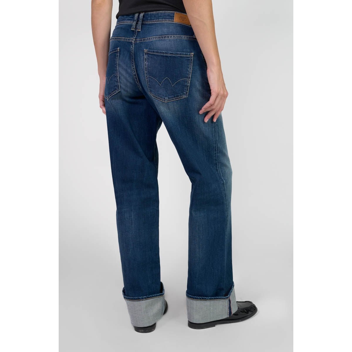 Jeans loose, large 400/28 loose , longueur 34 blue, LE TEMPS DES CERISES