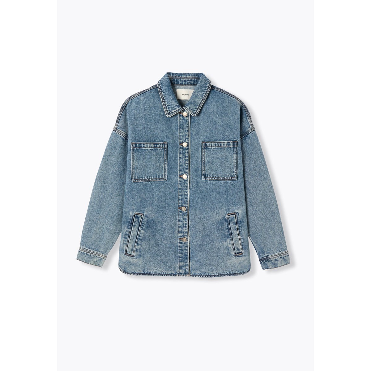 Veste surchemise en jean jean clair, PROMOD