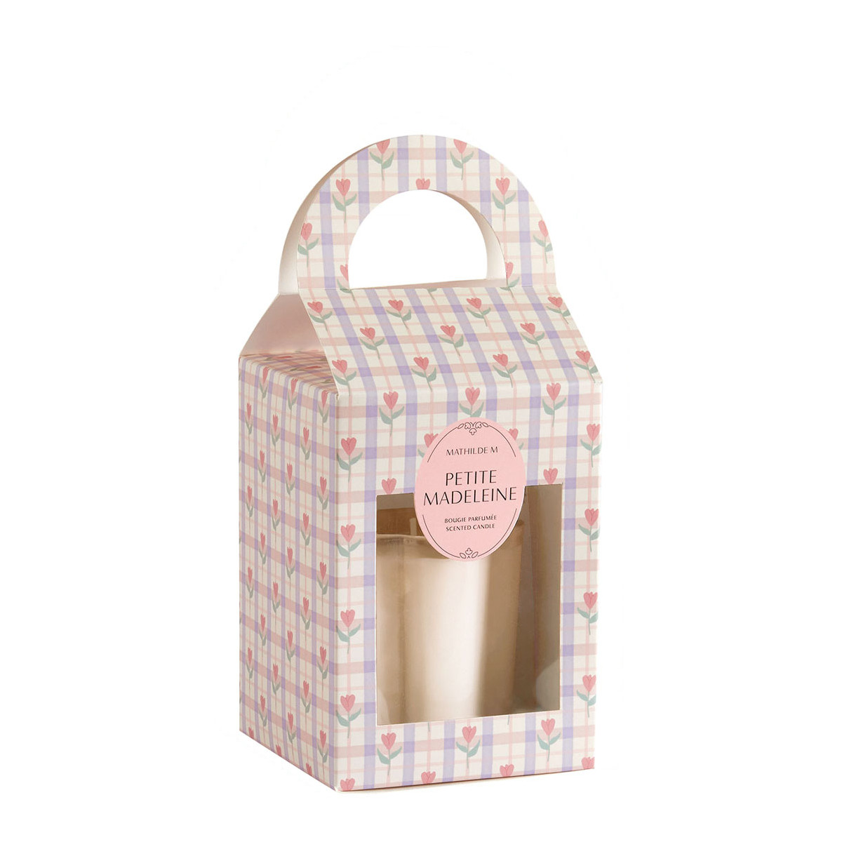 Bougie parfumée Gourmandises d'Été - PETITE MADELEINE rose, MATHILDE M