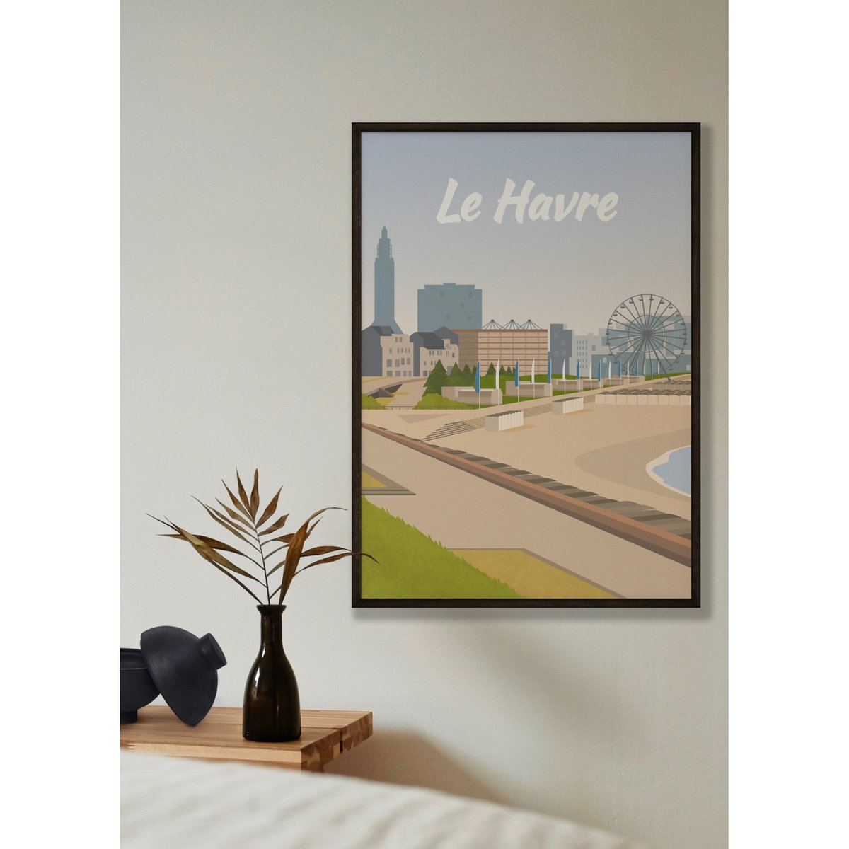 Affiche ville Le Havre blanc, L'AFFICHERIE
