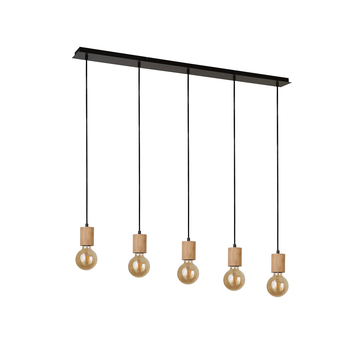 Stockholme 5-Light Pendant Light black, SO'HOME