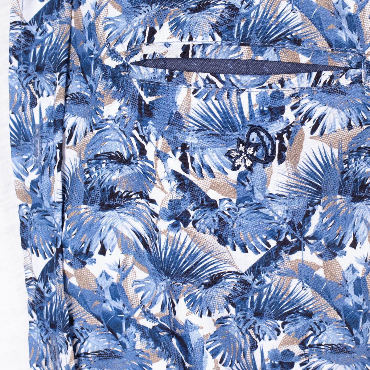 Chemise imprimé fleuri blanc, SHILTON