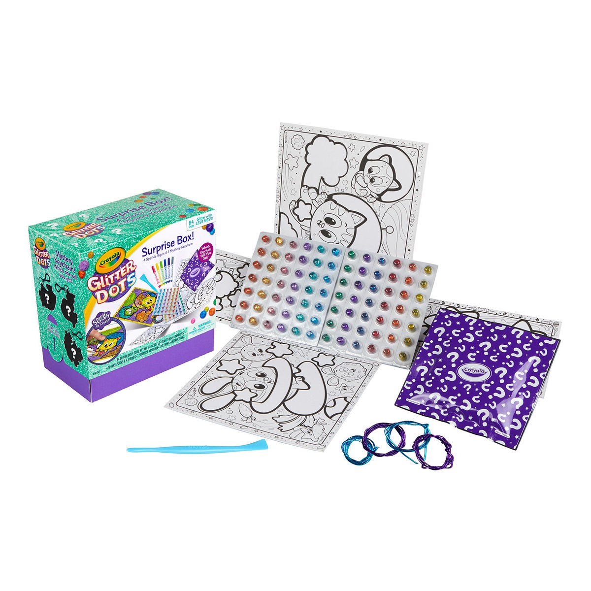 Glitter dot suprise box multicolore, CRAYOLA