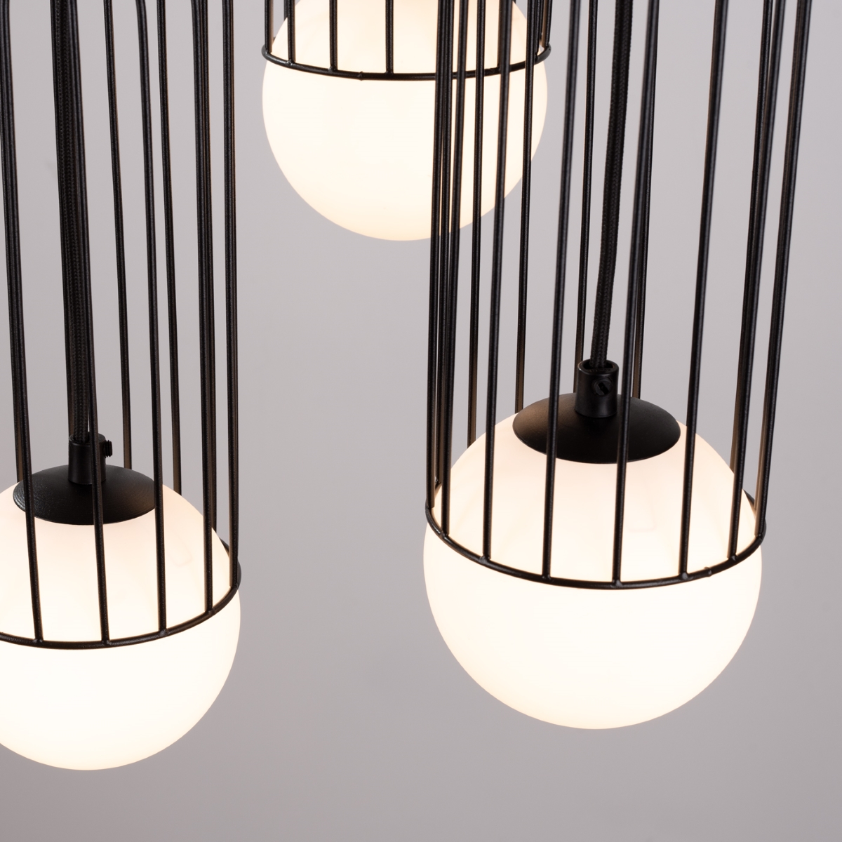 Lustre Acier Noir G9 3 Brina noir, EDEN
