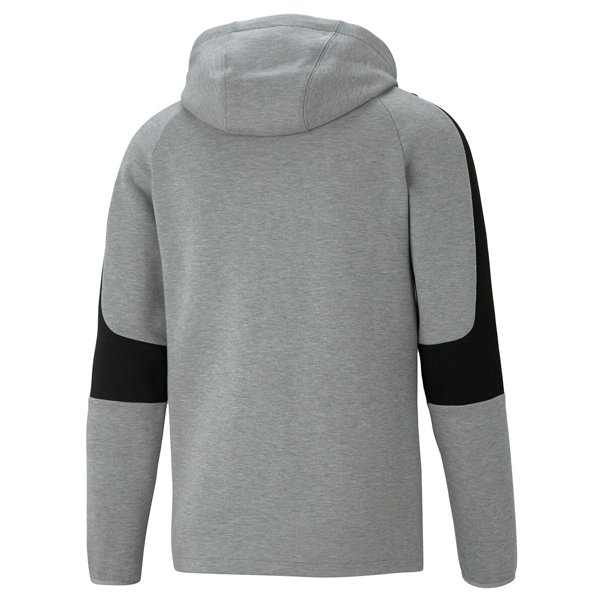 Sweat zippé à capuche evostripe gris chiné, PUMA