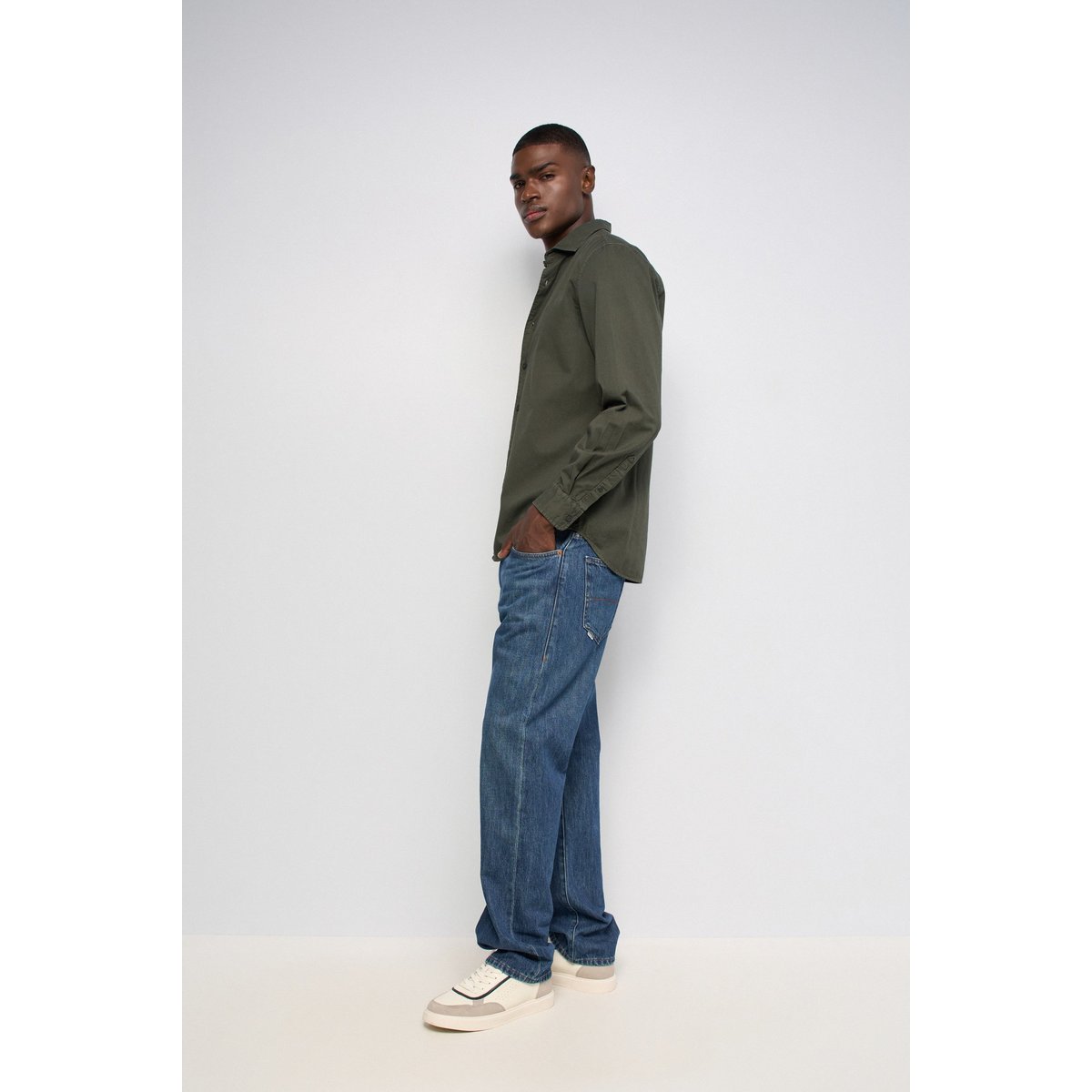CHEMISE BASIQUE bleu foncé, SALSA JEANS