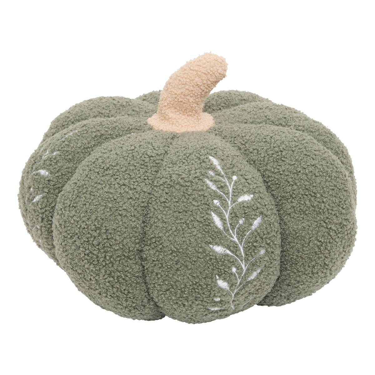 Coussin citrouille Automne rond 32x32cm beige, ATMOSPHERA