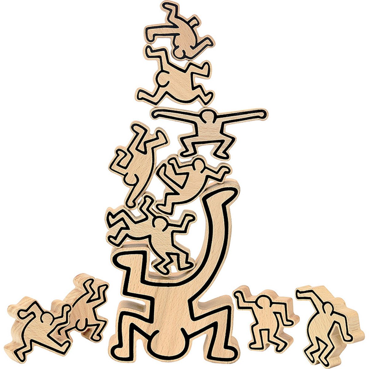 Jeu d'équilibre Keith Haring beige, VILAC
