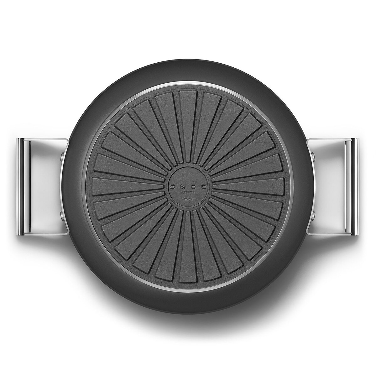 28cm Deep Pan with Lid black, SMEG