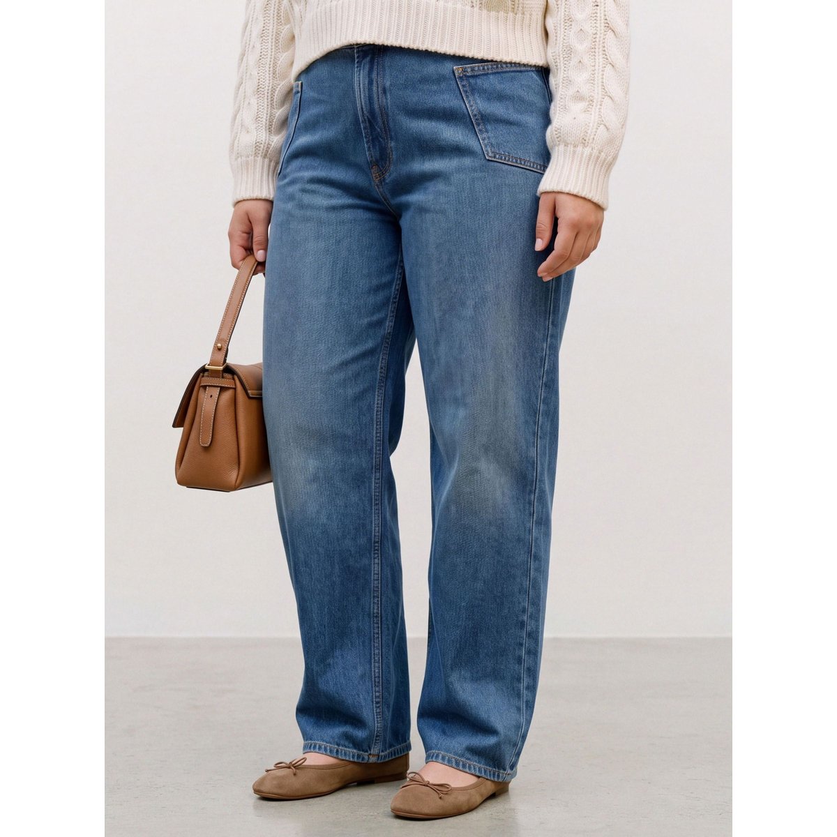 Jean Baggy Fit medium blue denim 1, VERO MODA